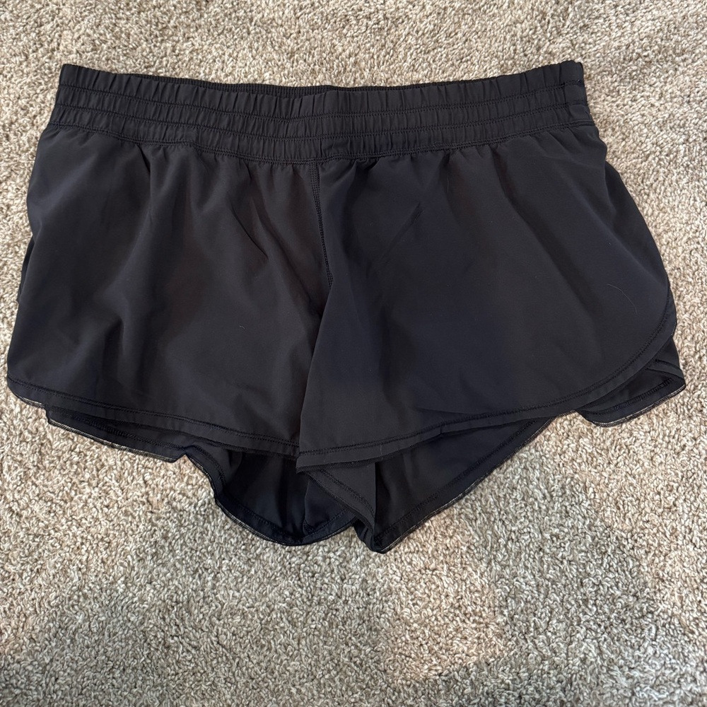 Lululemon Black Running Shorts 2” inseam size 10x maybe worn once